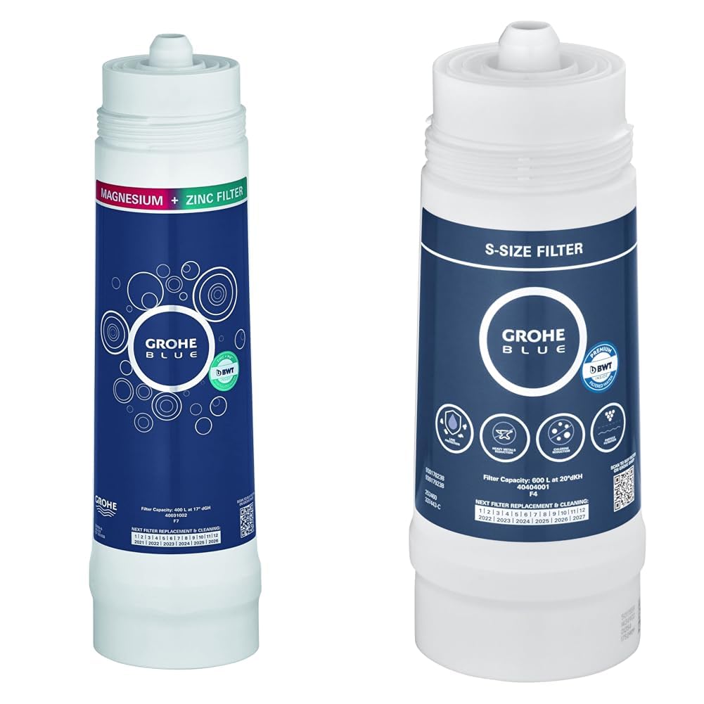 Filtro GROHE Blue magnesio y zinc para disfrutar de agua pura en tu cocina