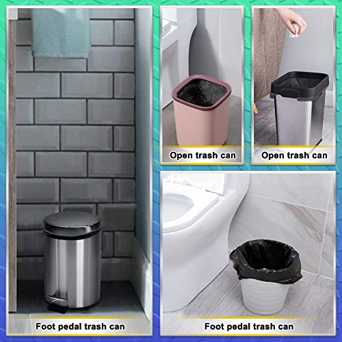 Small Bathroom Trash Bags Aosuli 3 Gallon/10 Liter Trash Can Bags,100 Counts Plastic Waste Basket Bags,Small Black Garbage Bags For Bathroom Can, Office #TOP6