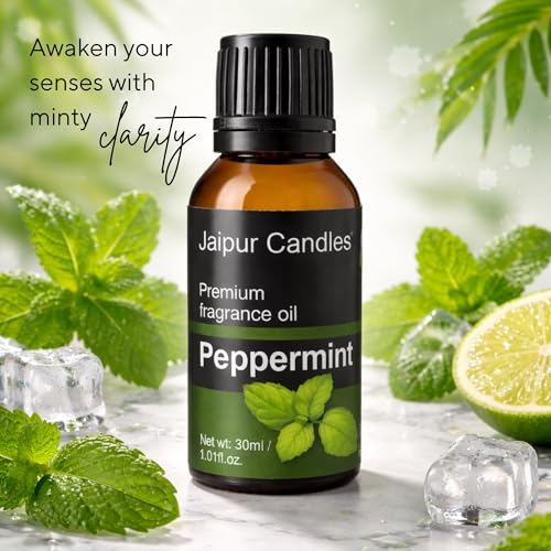 Image of Fragrance Oil | 30 ml | Aroma Oil for Home Fragrance | Best for Aromatherapy | Use in Diffusers, Candles, Air Fresheners (30ML, Peppermint)