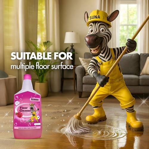 Image of Multi-Surface Disinfectant Floor Cleaner | 1 L | Powerful Floor Cleaning Liquid for Homes, Tiles, and Bathrooms | Long-Lasting Fresh Scent (1 litre, Rose)