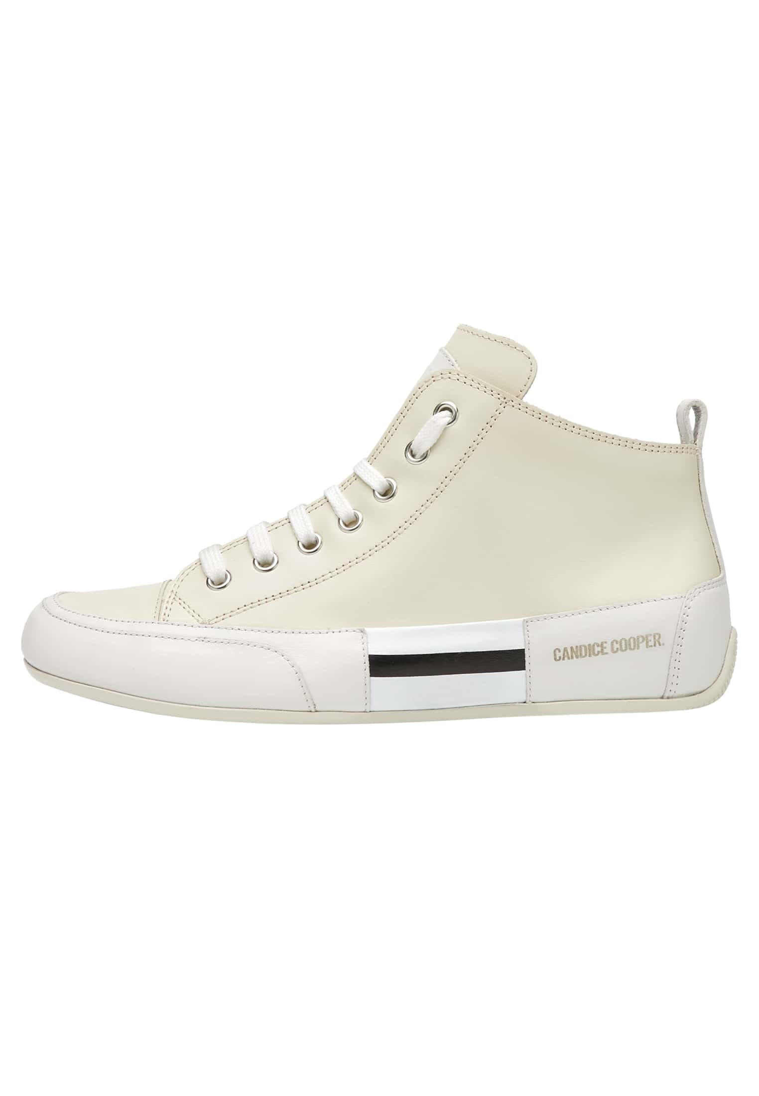 Candice Cooper Mid Patch S, Women's Lace-Up Shoes, Cream White, 35 EU
