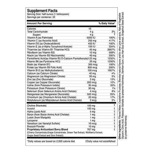 Life Solutions Super Multivitamins And Minerals | Professionally Formulated | Completely Natural | Liquid Dietary Supplement | 16 Fl Oz #TOP3