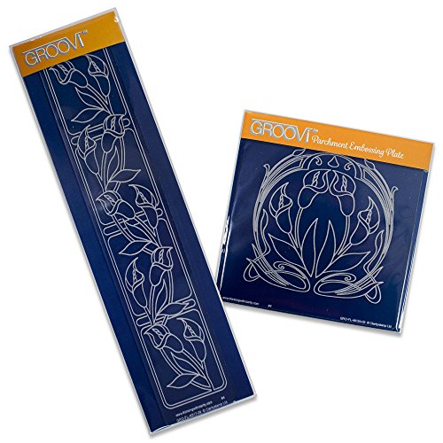Art Nouveau Lilies Groovi piatti (confezione da 2)...