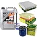 Produktbild QR-PARTS 69371344 Filter Set Inspektionspaket 5 Liter Liqui Moly Motoröl Top Tec 4200 5W-30 MANN-FILTER Innenraumfilter Luftfilter Ölfilter