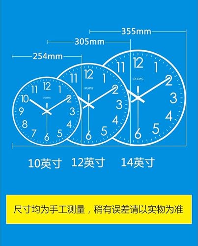 掛け時計 サウナ 時計 12分計 木輪 静かな壁掛け時計 静音 かわいい おしゃれ 台所、オフィス、寝室用 サウナルームインテリアJavrynx (12インチ,D) [5]