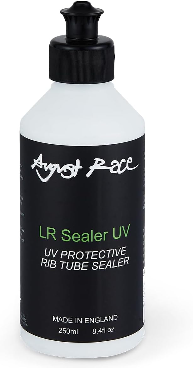 August Race Rib Tube UV Protection Sealer | UV Protectant & High Gloss Clear Coat for Rib Tubes | Biodegradable, Non‑Toxic Marine Sealant for Inflatable Boats