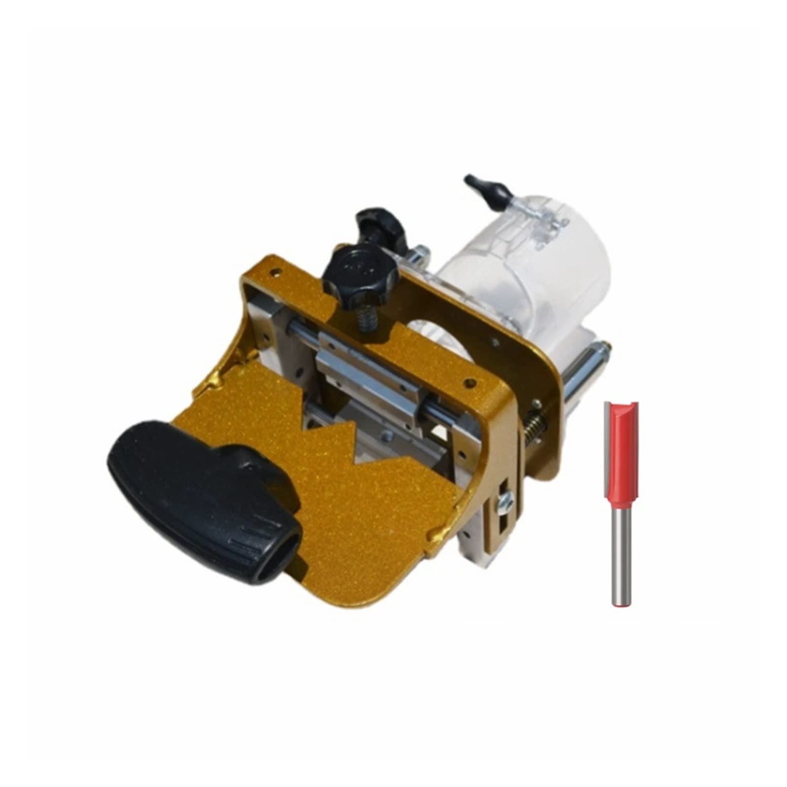 Mortise Jig for 65mm Wood Trimmers 2 in 1 Invisible Slotting Bracket Fasteners and Linear Track Punch Locator Woodworking Tools(1 Set B)