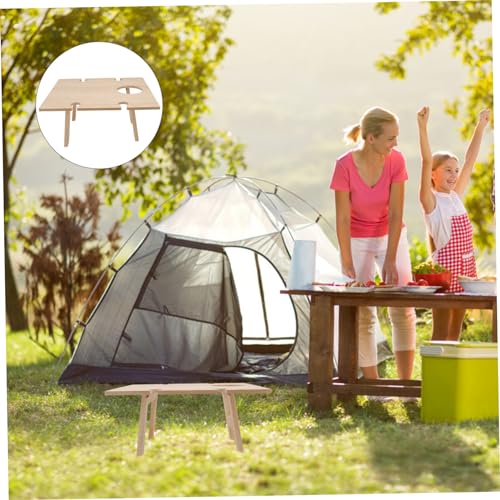 Table à vin pliable carrée et portable avec emplacements sécurisés - 6