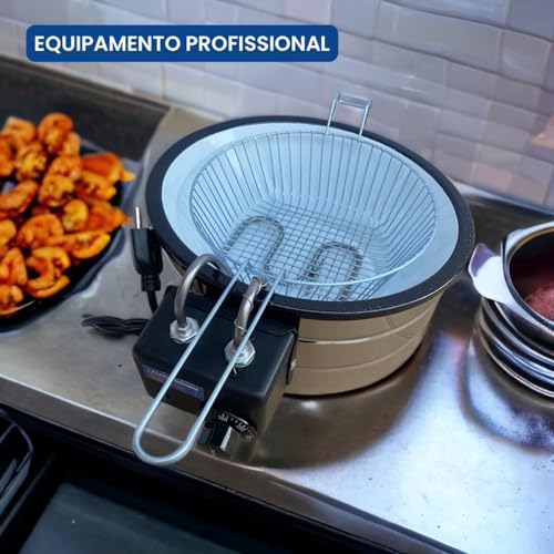 Fritadeira Elétrica Tacho Esmalte Redondo 3,5L (220)