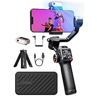 hohem iSteady M6 Kit Stabilizzatore Smartphone, Gimbal a 3 Assi Aggiornato, Tracker Magnetico AI con...