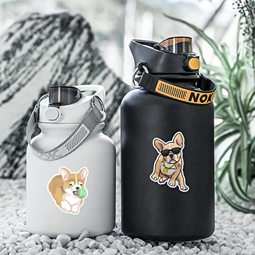 50 Pcs Funny Dog Vinyl Stickers For Kids Teens Waterproof Water Bottle Stickers Pack For Laptop Phone Case Scrapbook Binders Luggage Skateboard Helmet Bike Car Decals School Supplies #TOP5