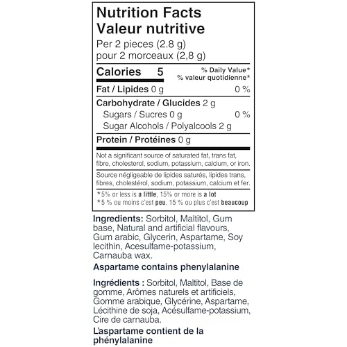 Excel Sugar-Free Gum, Polar Ice, 60pc Bottle, 6ct {Imported from Canada} - image 3