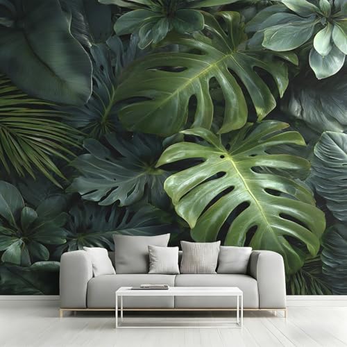 Fresque murale intissée monstera tropicale pose facile 450x315 - 5