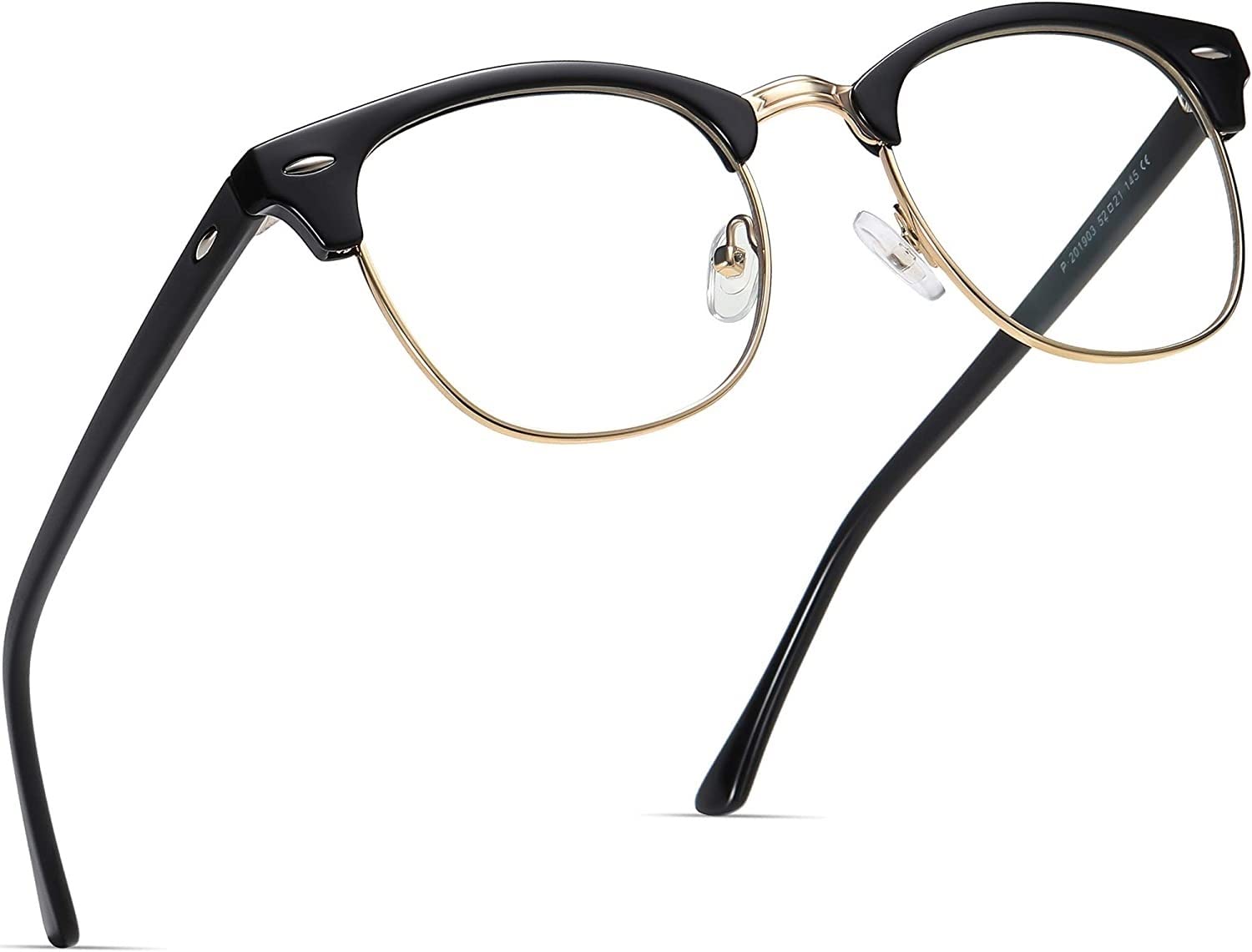 Roshfort Blue Light Blocking Glasses, Computer Reading/Gaming/TV/Phones Glasses for Women Men,Anti Eyestrain & UV Glare (Light Black+Clear)-image-25