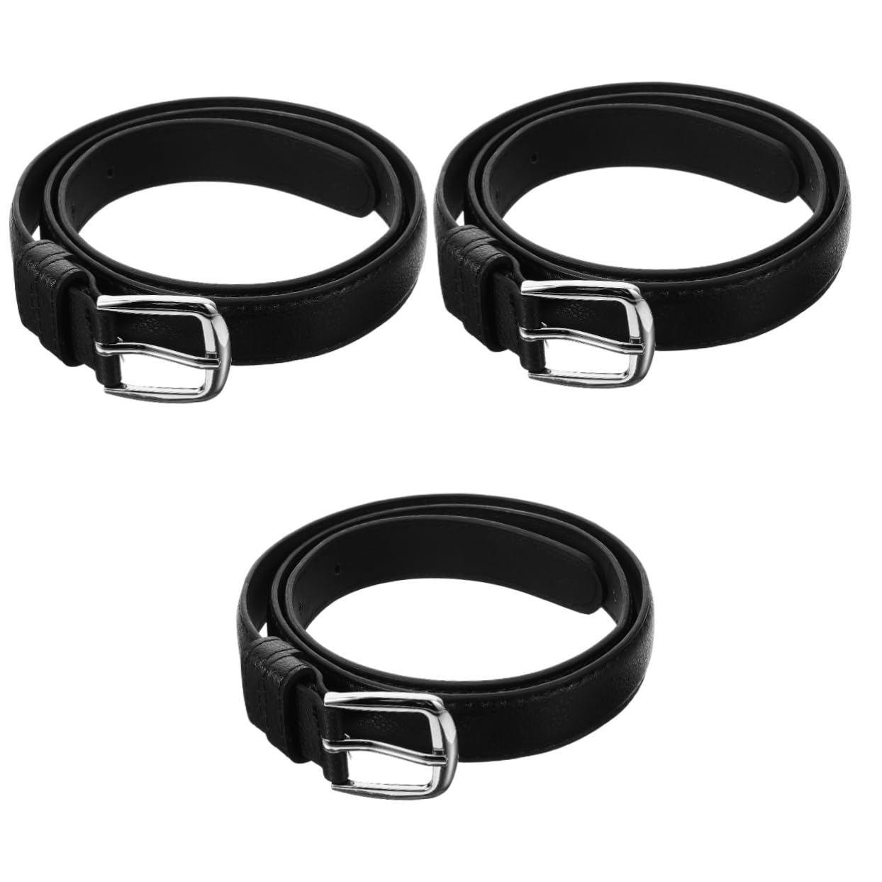 minkissy Belt for Boys Durable PU Leather Waist Belt Simple Design for Everyday Wear Comfortable Fit for All Occasions