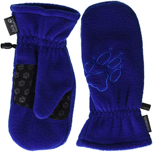 Jack Wolfskin Fleece Mitten Kid's Fleece Mittens Gloves, Royal Blue, Size92(18-24)