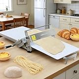 ✅【SPESSORE DI PRECISIONE PER L'IMPASTO DA FORNO】Impostazioni di spessore regolabili, scegli tra 10 livelli (0-25 mm) per croissant sfogliati di precisione, sfoglie per wonton ultra sottili da 0,5 mm o crostate da 25 mm, fino a 55 spessori disponibili. I rulli con rivestimento antiaderente scorrono fluidamente, trasformando l'impasto appiccicoso al burro in sfoglie setose: Niente strappi, niente aderenza, solo strati perfetti ogni volta.