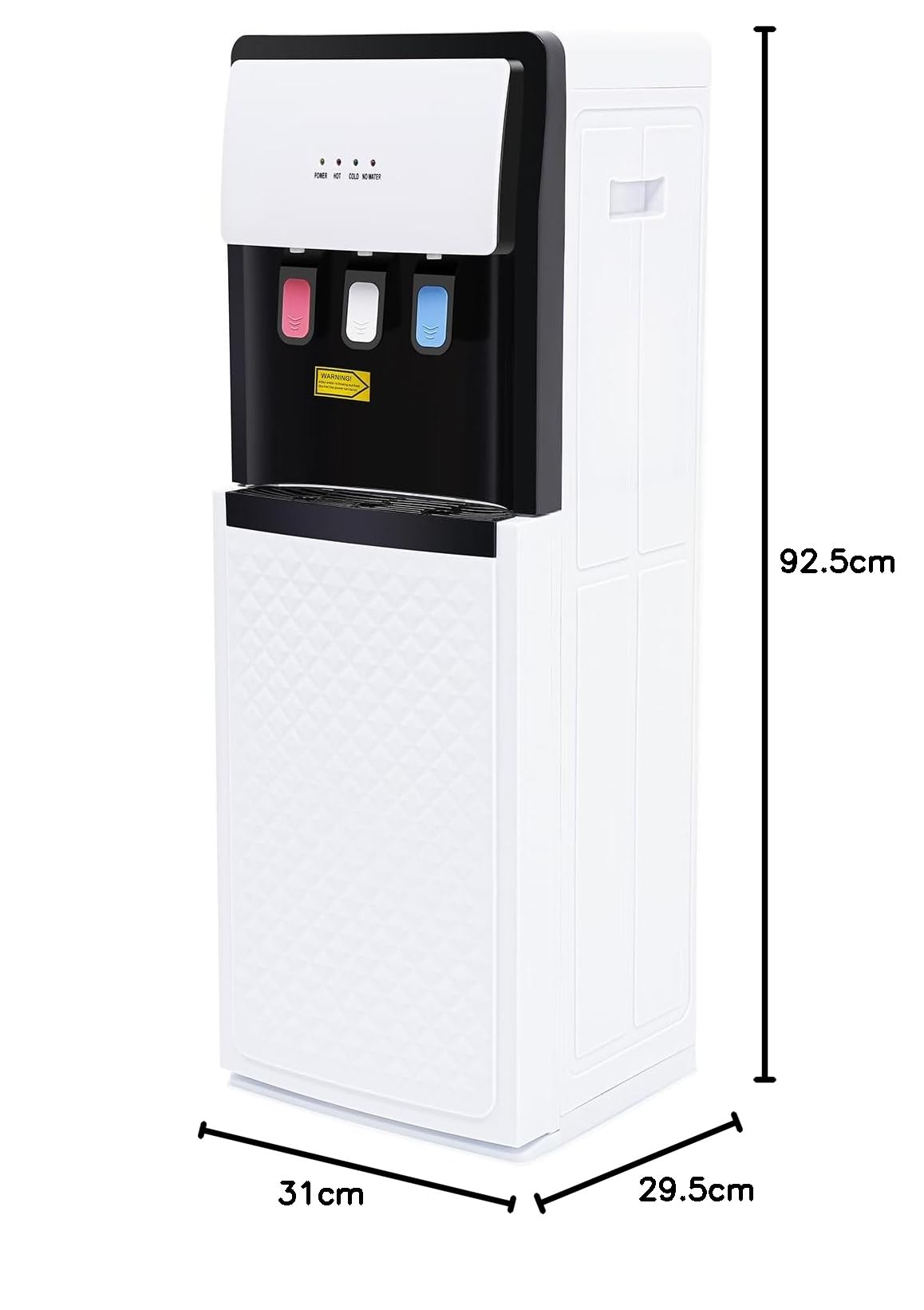 Wasserspender Bottom Loading, 500W Bodenstehender Wasserspender mit Bodenbeladung, Kalt Heiß Doppelfunktion Elektrisch Heißwasserspender 85~95 ℃ für Hause Büro Schlafzimmer Wohnzimmer