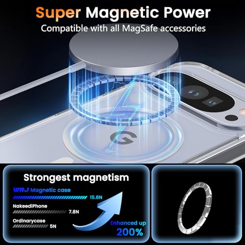 Image of WRJ Magnetic Case for Google Pixel 10 /Pixel 10 Pro 6.3-Inch,Clear