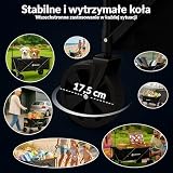 LEHMANN MOBI 110L – składany wózek transportowy do 80 kg, wózek ręczny z kołami 360°, wózek plażowy, wózek ogrodowy, składany wózek na zakupy