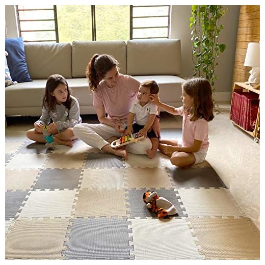 MioTetto Baby Play Mat, Soft Foam Floor Tiles for Kids. Adjustable Interlocking Foam Tiles, Fits with 50x50 Playpen Baby mat for Crawling & Development, Safe & Non-Toxic Playmat for Babies 6-12 Months