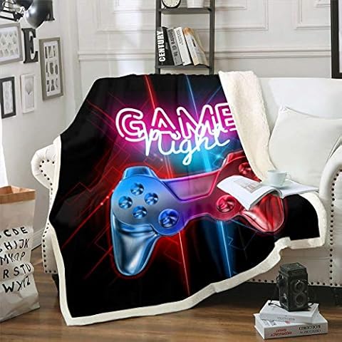 Gamepad Fleece Blanket for Kids and Teens Cover