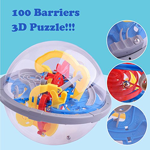 BABYCHOICE 100 Barriers 3D Labyrinth Magic Intellect Ball Balance Maze Puzzle Toy Good Gift Ideal