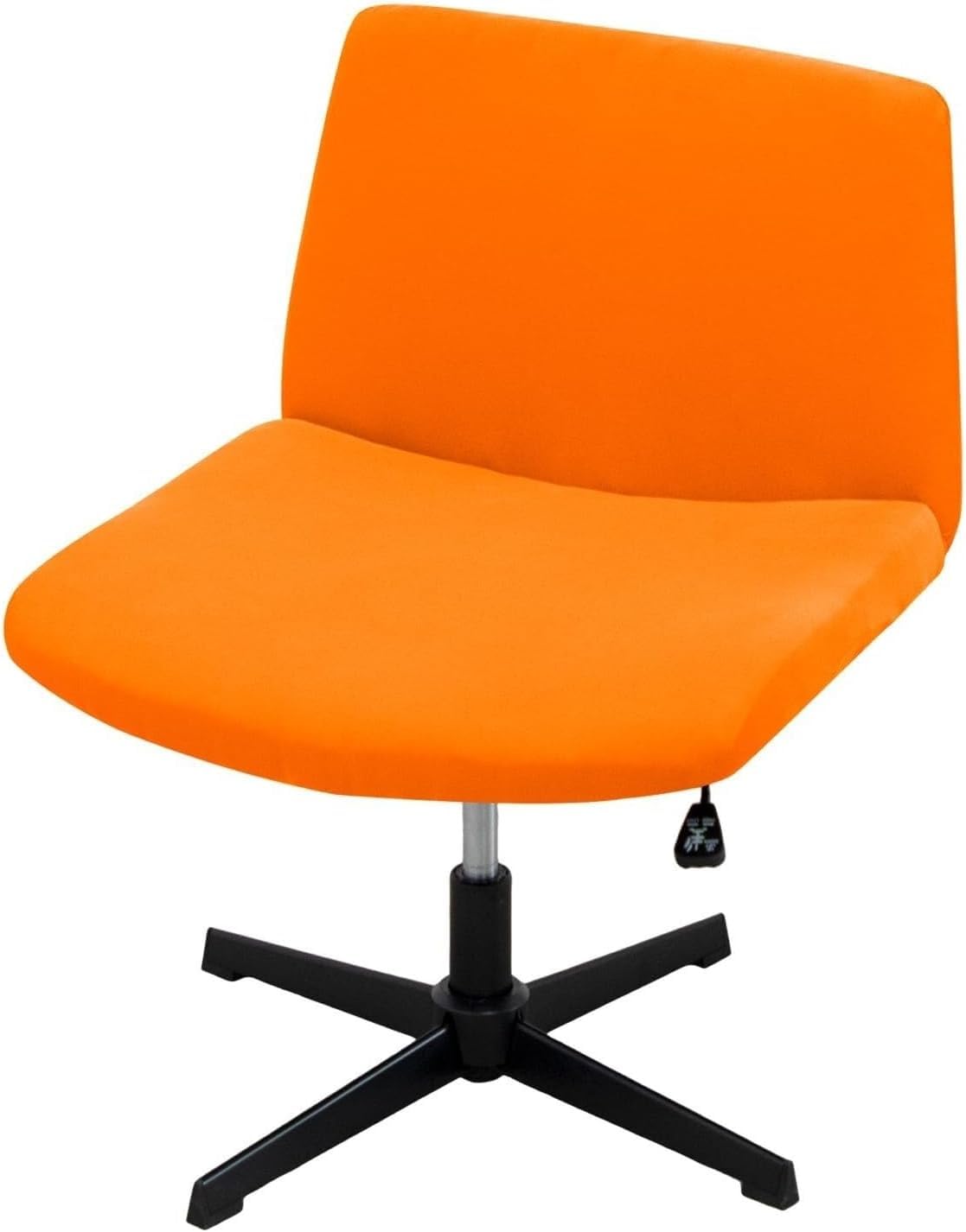 Housse de chaise bureau sans accoudoirs polyester extensible pour siège large maison