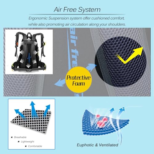 Mochila de senderismo 40L ligera resistente al agua unisex miniatura 6