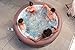 Bestway® Lay-Z-SPA® Energiespar-Whirlpool Hawaii AirJet™ mit App-Steuerung + integrierter UltraFit™ -Pumpeneinheit, für 6 Personen Ø 196 x 71 cm, Terrakotta