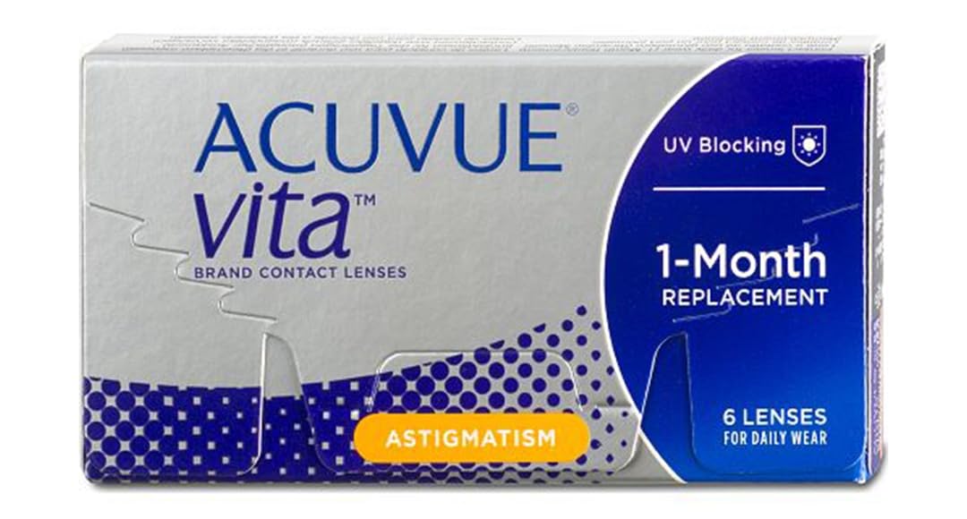 ACUVUE® VITA™ for ASTIGMATISM - Reemplazo Mensual - protección UV - 6 lentes