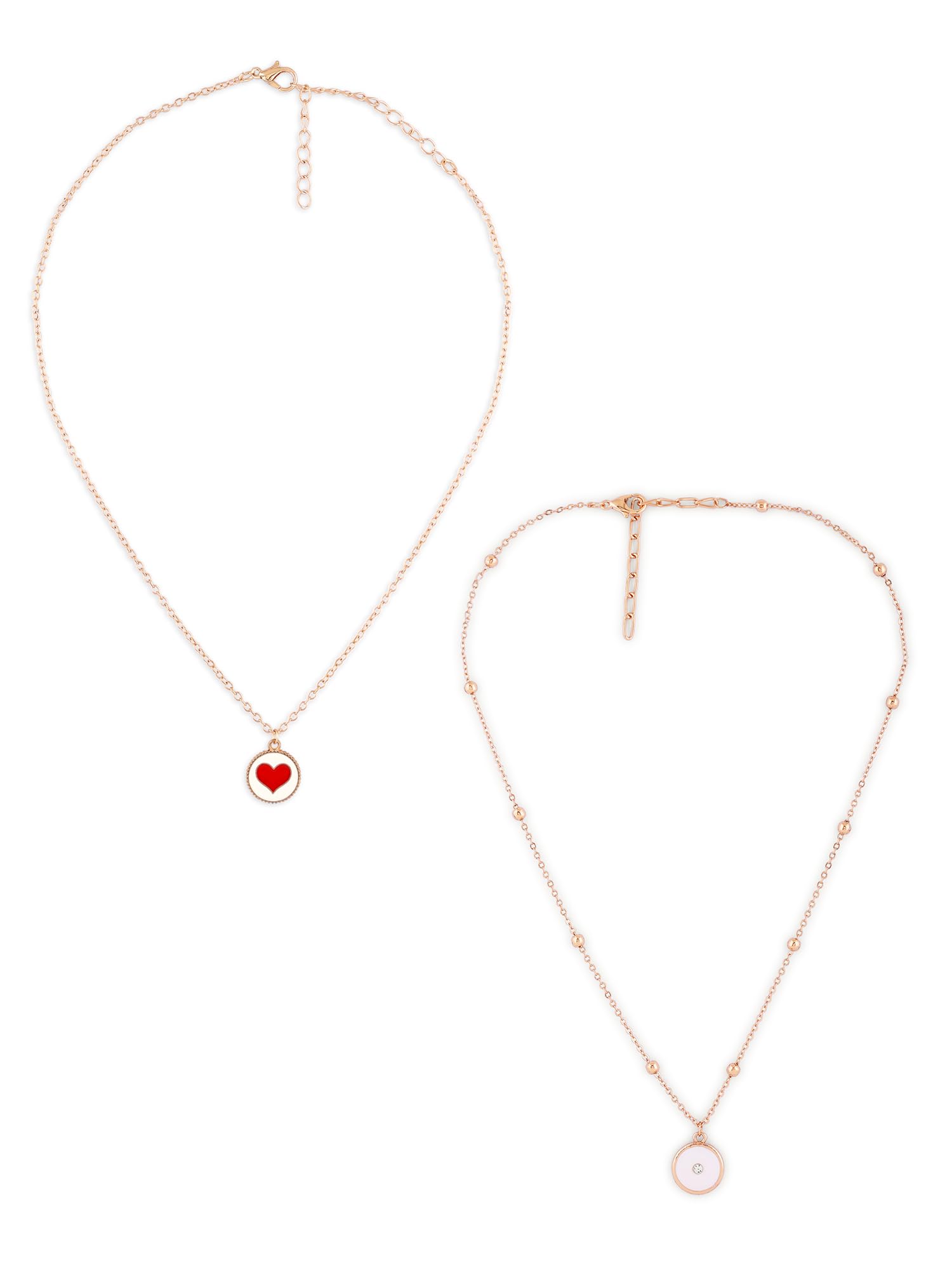 See full amazon price history chart for ZAVERI PEARLS Set Of 2 White & Red Enamel Contemporary Tiny Heart Pendant & Chain For Women-ZPFK16879 ZAVERI PEARLS Set Of 2 White & Red Enamel Contemporary Tiny Heart Pendant & Chain For Women-ZPFK16879 (B0CLJL645C) Amazon Price History, Amazon Price Tracker