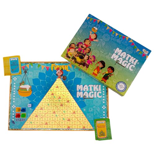 Image of Education with Matki Magic Board Games for Adults & Kids | Activity Toy for Children's | Gift Set for Kid | Indoor Tabletop Game | Perfect for Family Entertainment | Up to 4 Players