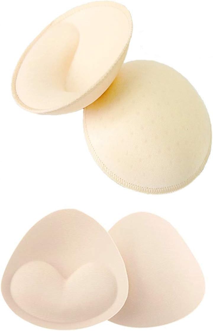 Bra Pads Bikini Pad Bra Inserts Push-up Pad, Triangle Shape, Beige, Size No Size