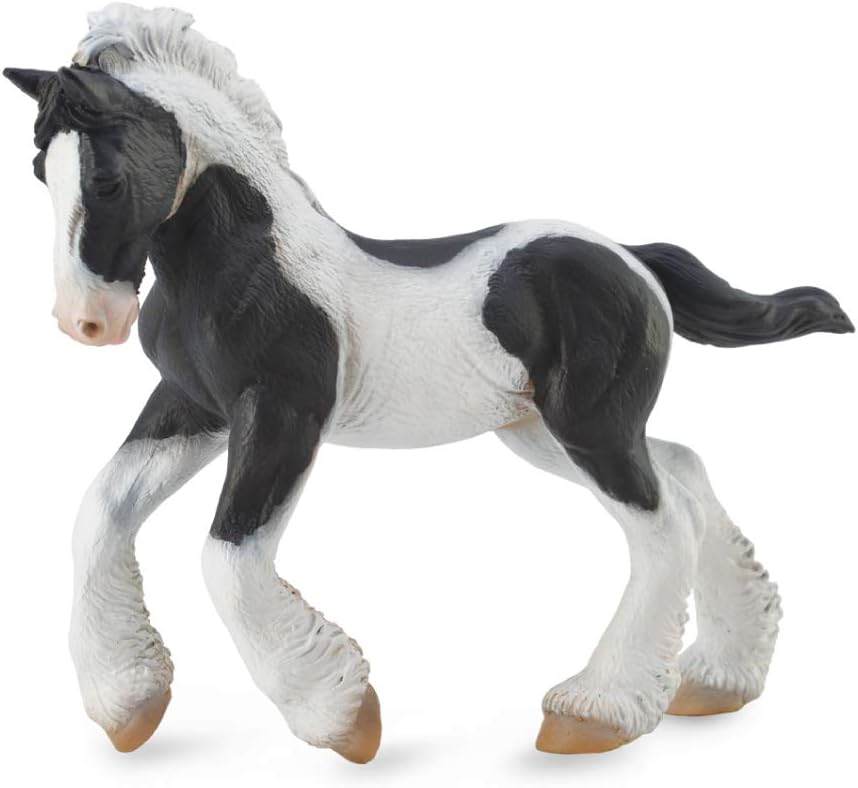 Breyer Corral Pals - Gypsy Foal Black & White Piebald - Authentic, Hand Painted Horse Toy Figure
