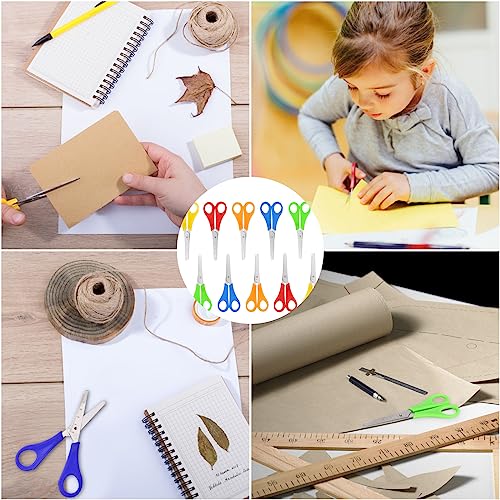 Miniatura 7 de Rucudim Tijeras Para Niños - 10 Tijeras De Seguridad Preescolares, Acero Inoxidable, Pequeñas Para Papel, Escolares
