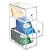 Produktbild mDesign Küchen Organizer mit 3 Schubladen  ideal als Teebox zum Sortieren der verschiedenen Teebeutel  Aufbewahrungsbox aus Kunststoff für Süßstoff, Zucker, Salz etc.  durchsichtig