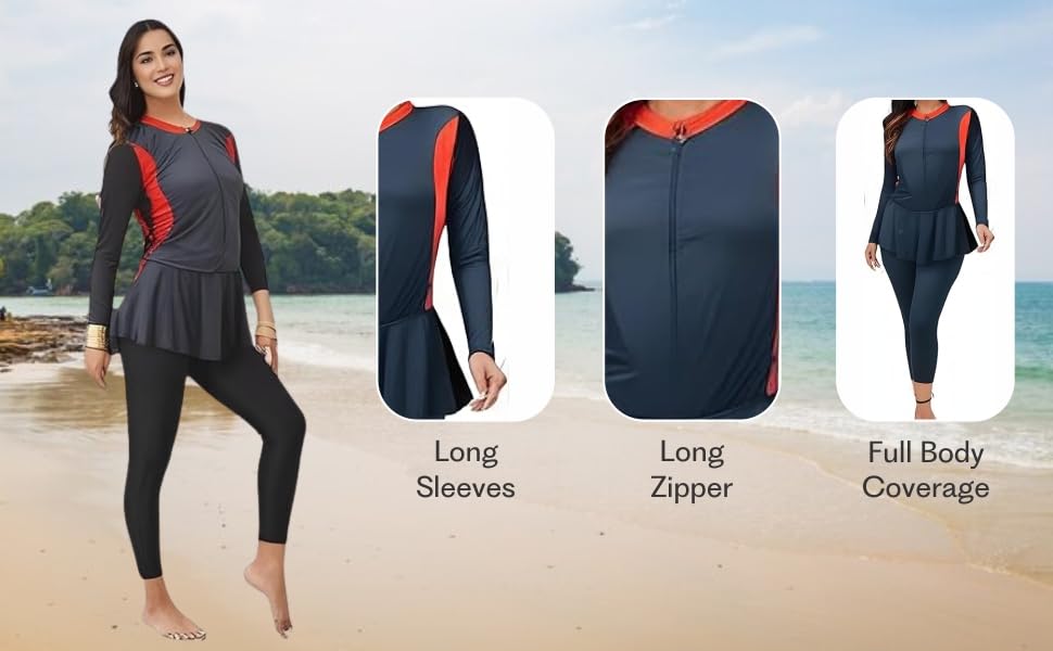 779hub 4 Way Lycra Swimming Costume for Women/one Piece Swim Suit for Women/Swimwear/UV Protected/Quick Dry/Beachwear/streachable (in, Alpha, XL, Regular, Standard, Black) 3