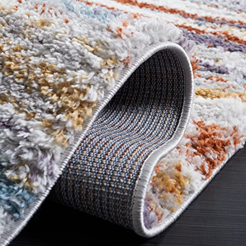 Tapete Decorativo Safavieh Berber Shag 8' Cuadrado Azul miniatura 6