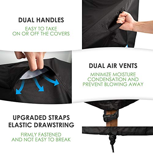 image for Kikcoin Patio Adirondack Chair Covers, 2 Pack Lounge Deep Seat Cover 3