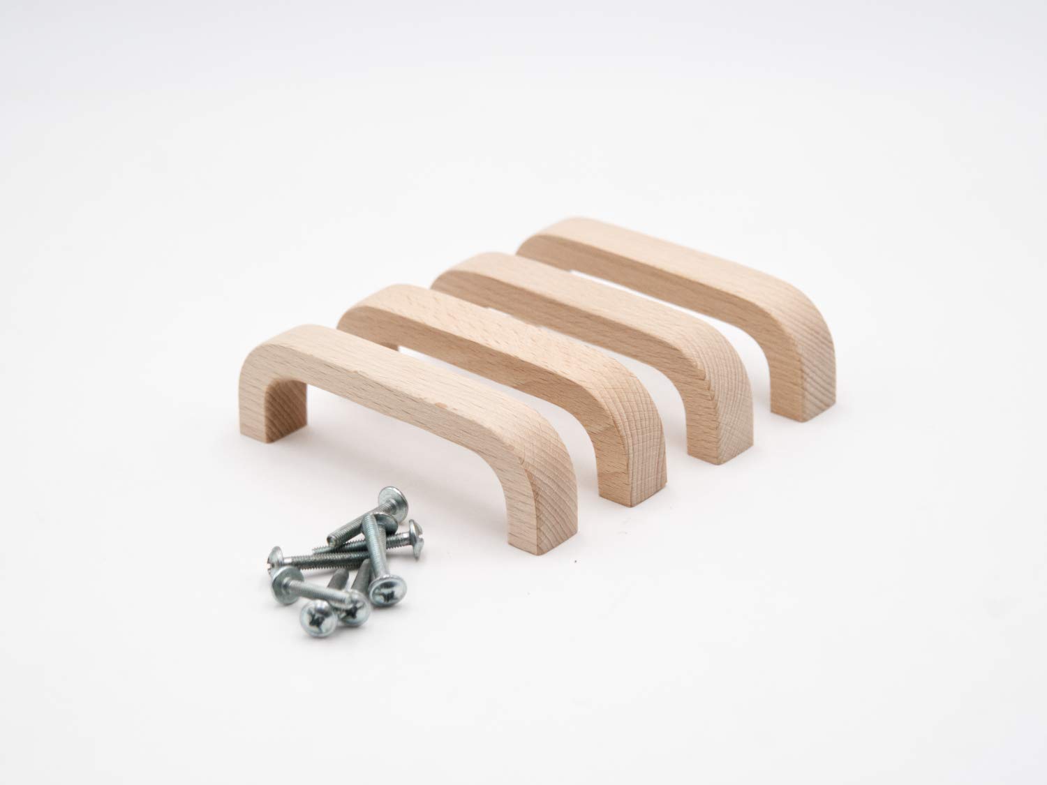 Jowe Beech Set Of 4 Furniture Handles (Varnished Oak)