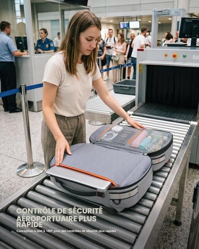 Tolaccea Sac a Dos Voyage Cabine Avion 40-50L Pour Ordinateur Portable 16" – vue 7
