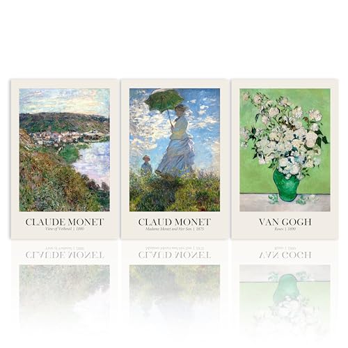 Affiches de Monet et Van Gogh pour décorer un salon chaleureux et élégant
