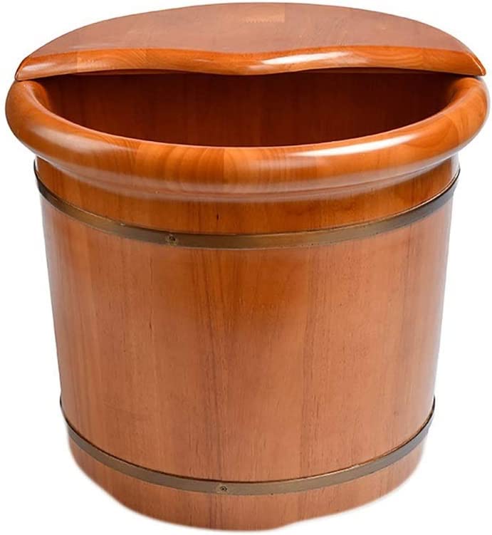 Masajeador spa de pies de madera maciza