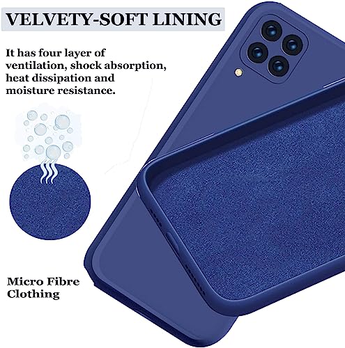 Image of A rtistque Back Cover Case for Samsung Galaxy A22 4G with Camera Protection | Shockproof TPU | Stylish Protective Design | Slim Fit | Ultra Matte | Samsung Galaxy A22 4G Back Cover - Blue