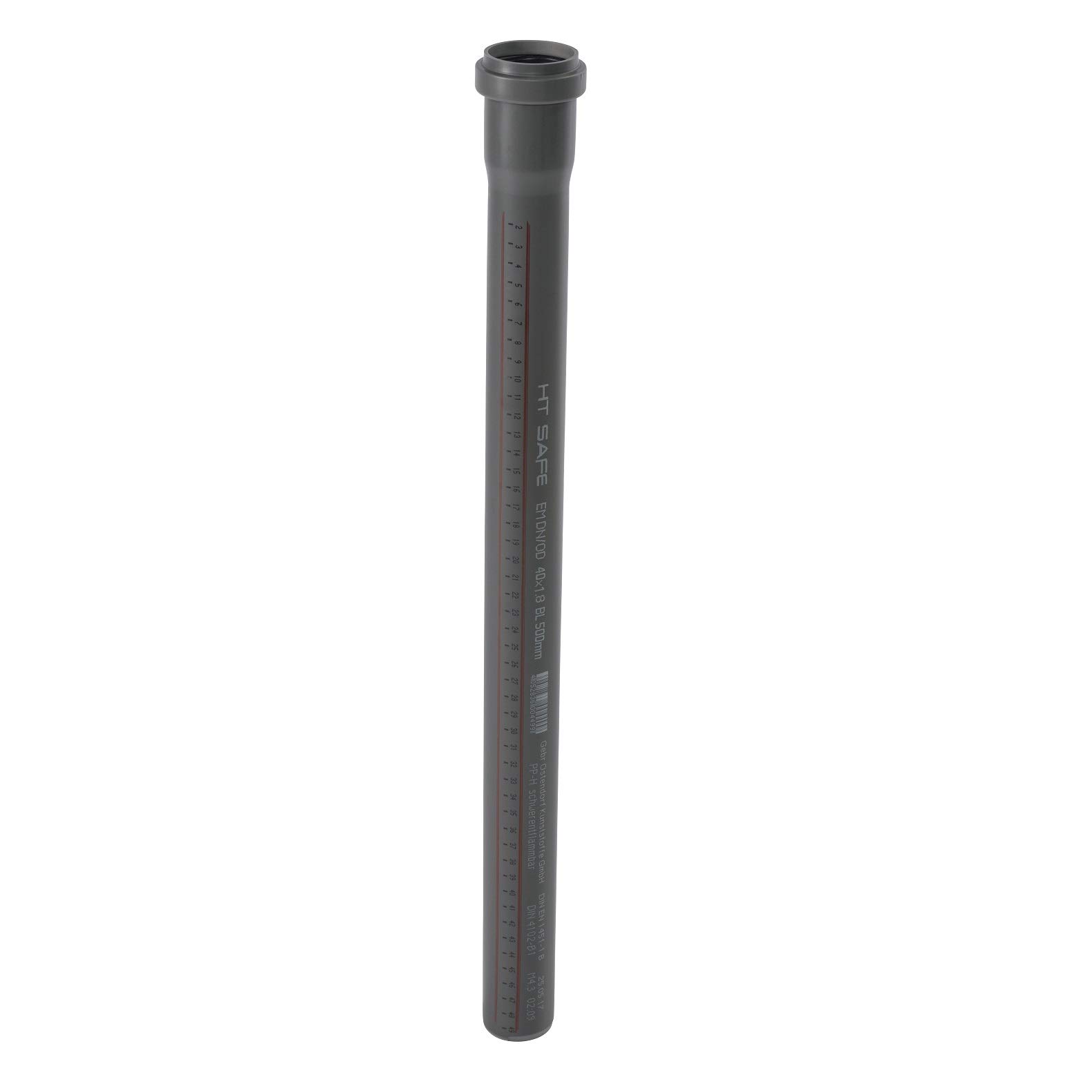 HTsafe HT-Rohr mit Muffe DN 40 mm 1000 mm