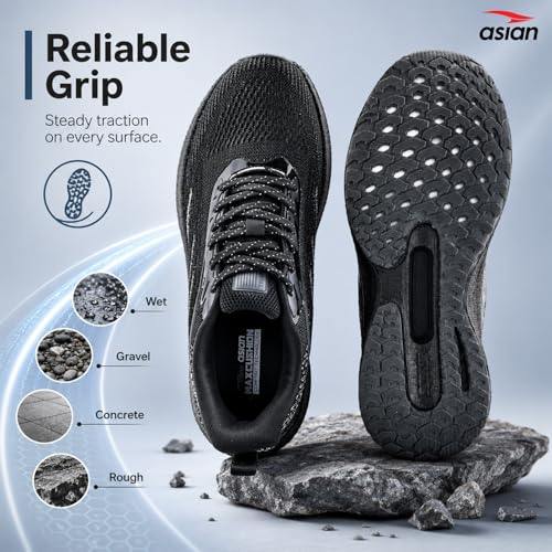 Image of ASIAN Men's HYPERCUSHION-01 Sports Running Shoes with Lightweight TPU & TPR Sole with Memory Foam Insole Casual Sneaker Shoes for Men's