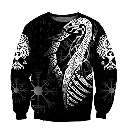 Sweat à capuche viking Jormungandr unisexe idéal pour vos sorties streetwear et soirées chill