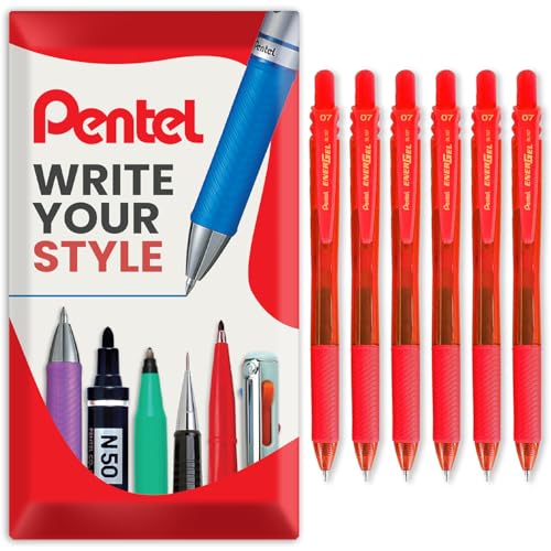 Pentel Energel X BL107 Bolígrafos retráctiles gel 0.7mm pack 6