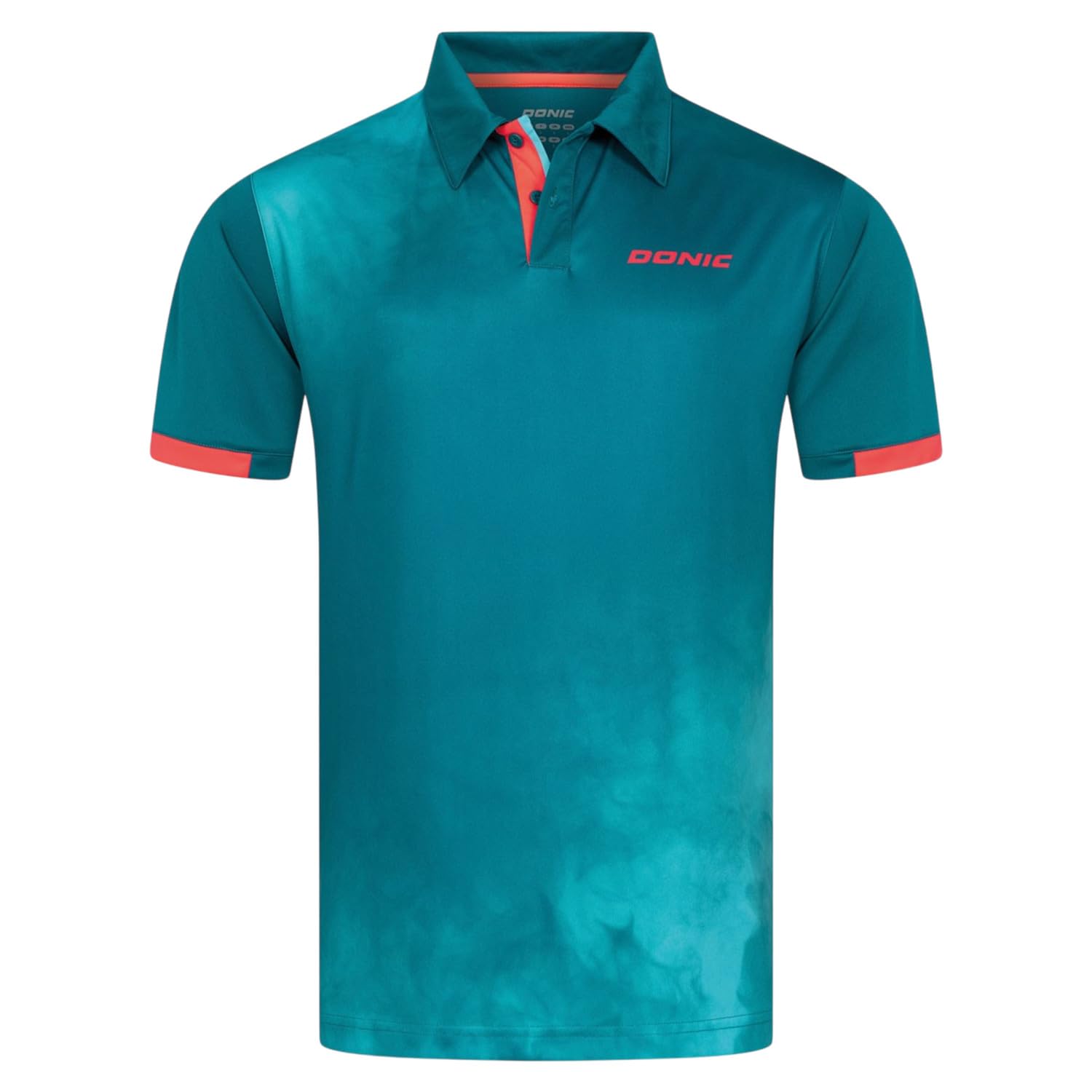 Donic Lyra Table Tennis T-Shirt – Breathable Polyester Drylite Performance Sport Jersey with Dynamic 3-Color Digital Print | Peacock Blue, Size - M-image-10